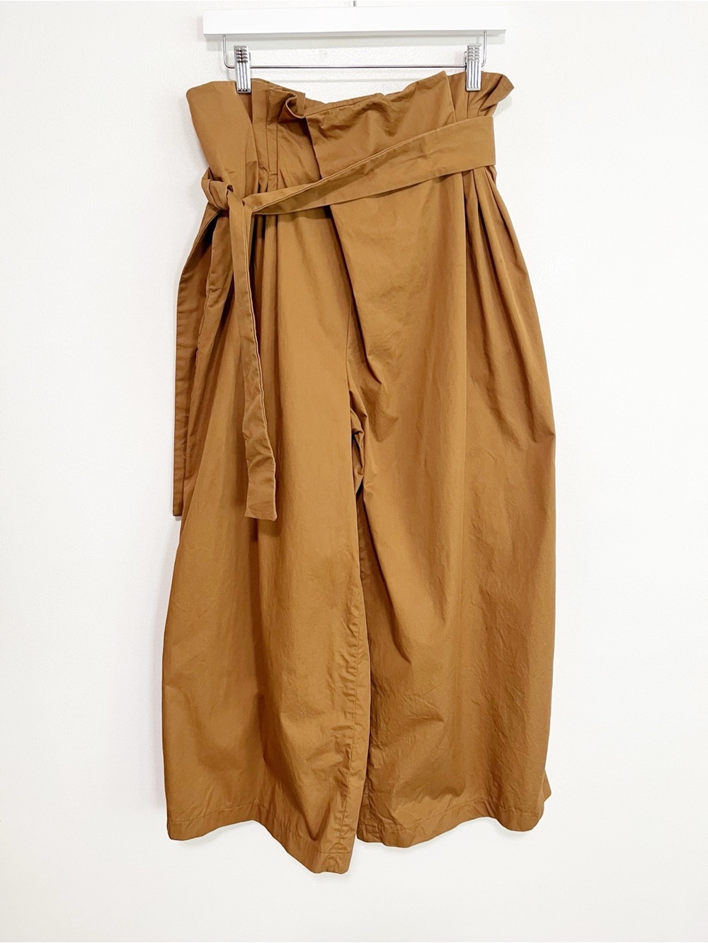 Anthropologie Exquise Pants Pleated Tie-Front Trousers in Copper Size Small - Picture 4 of 12